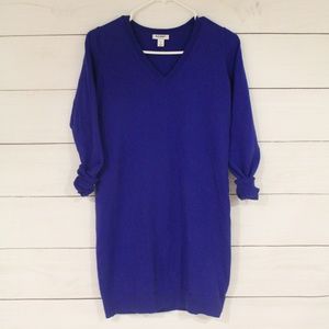Old Navy blue v-neck sweater dress